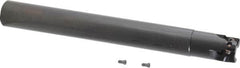 Kennametal - 3/4" Cut Diam, 0.398" Max Depth of Cut, 3/4" Shank Diam, 6.7" OAL, Indexable Square Shoulder End Mill - EC10.., EP10.. Inserts, Cylindrical Shank, 0° Lead Angle, Through Coolant - Caliber Tooling