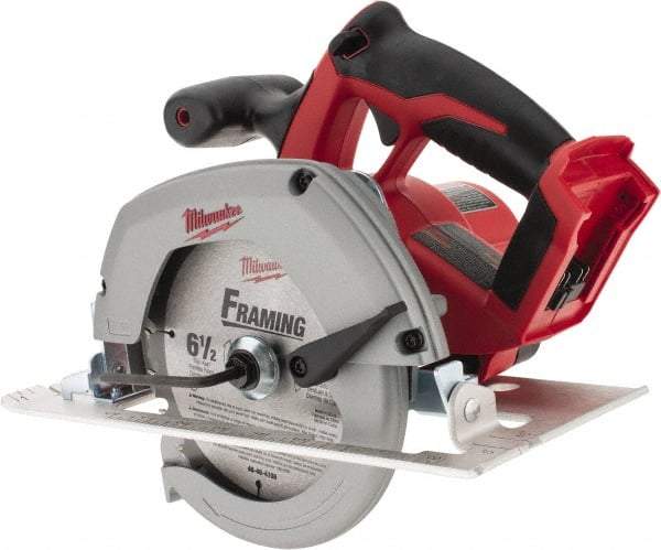 Milwaukee Tool - 18 Volt, 6-1/2" Blade, Cordless Circular Saw - 3,200 RPM, Lithium-Ion Batteries Not Included - Caliber Tooling