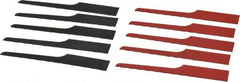 Value Collection - 10 Piece, 4" Long, Steel Reciprocating Saw Blade Set - 24 to 32 Teeth per Inch - Caliber Tooling