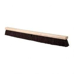 PRO-SOURCE - 36" Heavy Duty Palmyra Push Broom - 4" Bristle Length, Wood Block, Bolt-On Handle Connection, Handle Sold Separately - Caliber Tooling