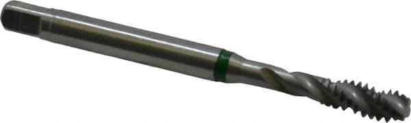 Guhring - #10-24 UNC 3 Flute 2B Modified Bottoming Spiral Flute Tap - Cobalt, Bright Finish, 2-3/8" OAL, Right Hand Flute, Right Hand Thread, Series 3919 - Caliber Tooling