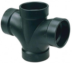 NIBCO - 4", ABS Drain, Waste & Vent Pipe Double Sanitary Tee - All Hub - Caliber Tooling