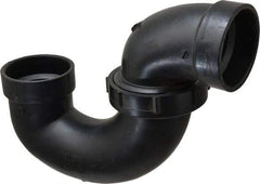 NIBCO - 2", ABS Drain, Waste & Vent Pipe P Trap with Union - Hub x Hub - Caliber Tooling