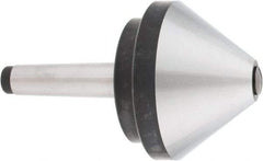 Interstate - MT3 Taper Shank, 4" Head Diam 660 Lb Capacity Live Center - 500 Max RPM, 2.76" Head Length, 4" Point Diam, 600 Lb Max Workpc, 6-1/2" OAL, Bull Nose Point - Caliber Tooling