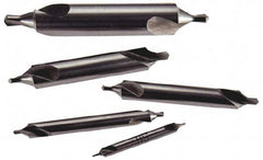 Keo - 5 Piece, #11 to 15, Bell Edge, High Speed Steel Combo Drill & Countersink Set - 60° Incl Angle - Caliber Tooling