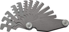 Value Collection - 12 Leaf, 2 to 20mm Pitch Range, Screw Pitch Gage - 30° Thread Angle - Caliber Tooling