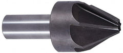 Interstate - 3/16" Head Diam, 3/16" Shank Diam, 6 Flute 60° Cobalt Countersink - Caliber Tooling