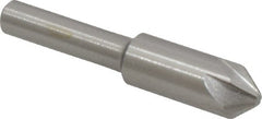 Interstate - 3/8" Head Diam, 1/4" Shank Diam, 6 Flute 82° Cobalt Countersink - Caliber Tooling