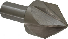 Interstate - 2" Head Diam, 1" Shank Diam, 6 Flute 82° Cobalt Countersink - Caliber Tooling