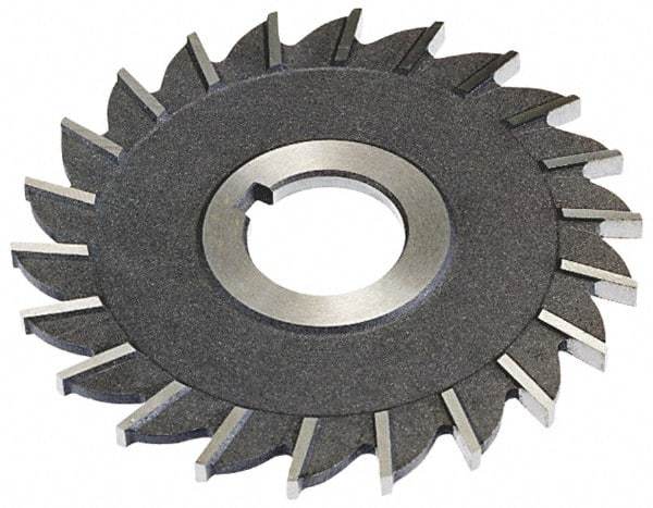 Keo - 6" Diam x 13/32" Width of Cut, 30 Teeth, High Speed Steel Side Milling Cutter - Straight Teeth, Uncoated - Caliber Tooling