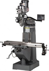 Bridgeport - 9" Table Width x 49" Table Length, Variable Speed Pulley Control, 3 Phase Knee Milling Machine - R8 Spindle Taper, 2 hp - Caliber Tooling