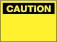 NMC - "Caution - Blank No Legend", 10" Long x 14" Wide, Fiberglass Safety Sign - Rectangle, 0.095" Thick, Use for Accident Prevention - Caliber Tooling