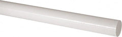 Made in USA - 4' Long, 2" Diam, Acetal Plastic Rod - Natural (Color) - Caliber Tooling