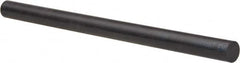 Made in USA - 4' Long, 5/8" Diam, Acetal Plastic Rod - Black - Caliber Tooling