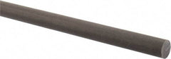 Made in USA - 2' Long, 5/8" Diam, Acetal (PTFE-Filled) Plastic Rod - Brown - Caliber Tooling