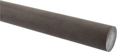 Made in USA - 2' Long, 1-1/2" Diam, Acetal (PTFE-Filled) Plastic Rod - Brown - Caliber Tooling