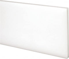 Made in USA - 2 Ft. Long x 3 Inch Wide x 1/4 Inch High, Acetal, Rectangular Plastic Bar - Natural - Caliber Tooling