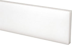 Made in USA - 2 Ft. Long x 2 Inch Wide x 3/8 Inch High, Acetal, Rectangular Plastic Bar - Natural - Caliber Tooling