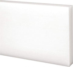 Made in USA - 1 Ft. Long x 3 Inch Wide x 1/2 Inch High, Acetal, Rectangular Plastic Bar - Natural - Caliber Tooling