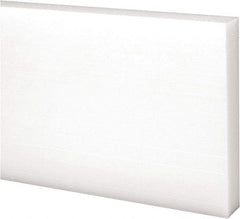 Made in USA - 2 Ft. Long x 3 Inch Wide x 1/2 Inch High, Acetal, Rectangular Plastic Bar - Natural - Caliber Tooling