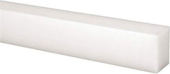 Made in USA - 1 Ft. Long x 1 Inch Wide x 3/4 Inch High, Acetal, Rectangular Plastic Bar - Natural - Caliber Tooling