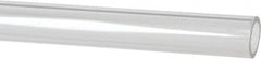 Made in USA - 3/4 Inch Outside Diameter x 6 Ft. Long, Plastic Round Tube - Acrylic - Caliber Tooling