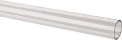 Made in USA - 1 Inch Outside Diameter x 6 Ft. Long, Plastic Round Tube - Acrylic - Caliber Tooling