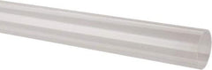 Made in USA - 1-1/4 Inch Outside Diameter x 6 Ft. Long, Plastic Round Tube - Acrylic - Caliber Tooling