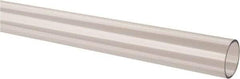 Made in USA - 2 Inch Outside Diameter x 6 Ft. Long, Plastic Round Tube - Acrylic - Caliber Tooling