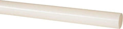 Made in USA - 2' Long, 3/4" Diam, Nylon 6/6 Plastic Rod - Natural (Color) - Caliber Tooling