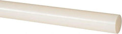 Made in USA - 4' Long, 3/4" Diam, Nylon 6/6 Plastic Rod - Natural (Color) - Caliber Tooling