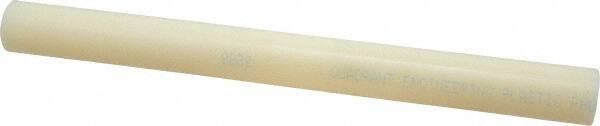 Made in USA - 1' Long, 1-1/8" Diam, Nylon 6/6 Plastic Rod - Natural (Color) - Caliber Tooling