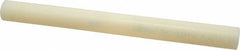 Made in USA - 1' Long, 1-1/8" Diam, Nylon 6/6 Plastic Rod - Natural (Color) - Caliber Tooling