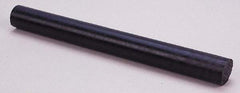 Made in USA - 1' Long, 2-1/2" Diam, Nylon 6/6 Plastic Rod - Black - Caliber Tooling