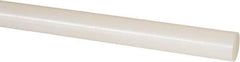 Made in USA - 5' Long, 3" Diam, Nylon 6/12 Plastic Rod - ±1/4" Length Tolerance, +1/4 - 0.000" Diam Tolerance, Rockwell R-114 Hardness, Natural (Color) - Caliber Tooling