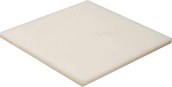 Made in USA - 1/16" Thick x 24" Wide x 2' Long, Nylon 6/6 Sheet - Natural - Caliber Tooling