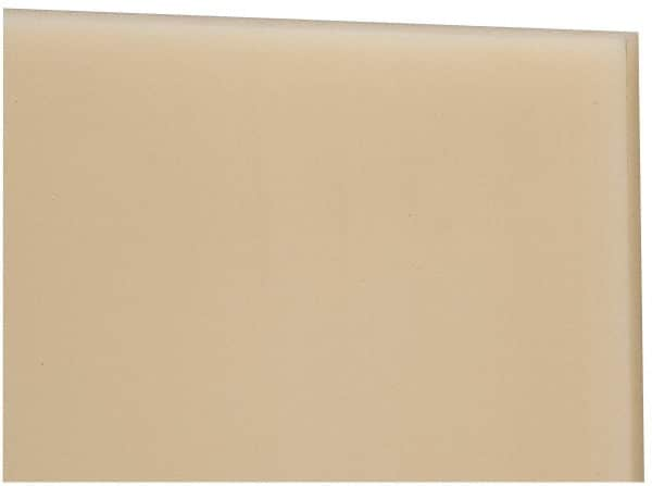 Made in USA - 3/16" Thick x 12" Wide x 2' Long, Nylon 6/6 Sheet - Natural - Caliber Tooling