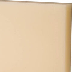 Made in USA - 3/4" Thick x 12" Wide x 2' Long, Nylon 6/6 Sheet - Natural - Caliber Tooling