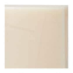 Made in USA - 1" Thick x 12" Wide x 4' Long, Nylon 6/6 Sheet - Natural - Caliber Tooling