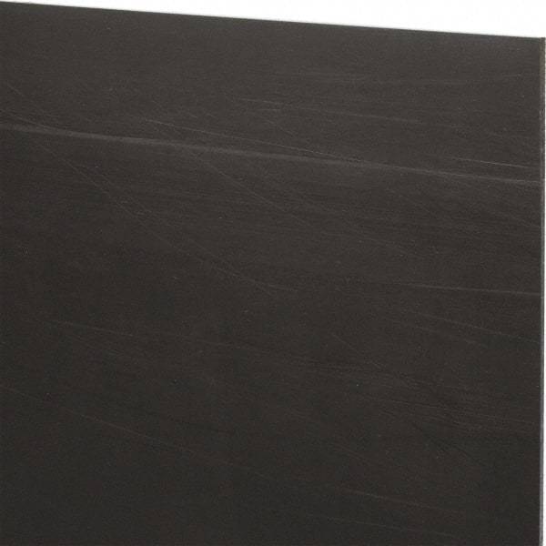 Made in USA - 3/32" Thick x 12" Wide x 2' Long, Nylon 6/6 (MDS-Filled) Sheet - Black - Caliber Tooling