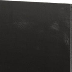 Made in USA - 1/4" Thick x 12" Wide x 1' Long, Nylon 6/6 (MDS-Filled) Sheet - Black - Caliber Tooling