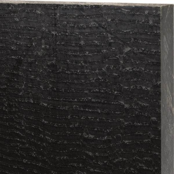 Made in USA - 1" Thick x 12" Wide x 1' Long, Nylon 6/6 (MDS-Filled) Sheet - Black - Caliber Tooling