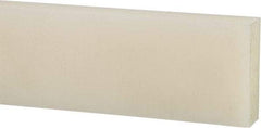 Made in USA - 4 Ft. Long x 3 Inch Wide x 1/4 Inch High, Nylon, Rectangular Plastic Bar - Natural - Caliber Tooling