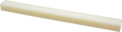 Made in USA - 1 Ft. Long x 1 Inch Wide x 3/4 Inch High, Nylon, Rectangular Plastic Bar - Natural - Caliber Tooling