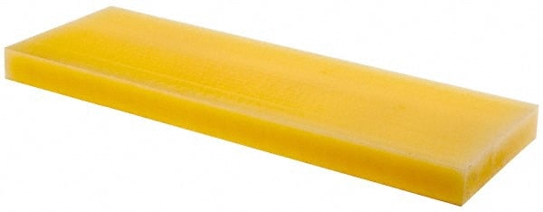 Made in USA - 1' x 4" x 3/4" Natural (Color) Nylon 6/6 Rectangular Bar - Caliber Tooling