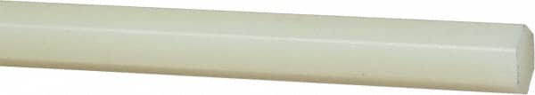 Made in USA - 4' x 3/8" Natural (Color) Nylon 6/6 Hexagonal Bar - Caliber Tooling