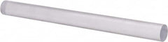 Made in USA - 4' Long, 1-3/8" Diam, Polycarbonate Plastic Rod - Clear - Caliber Tooling