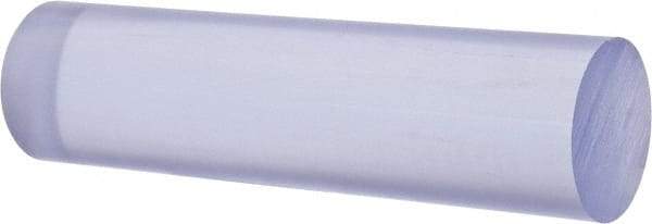 Made in USA - 4' Long, 3" Diam, Polycarbonate Plastic Rod - Clear - Caliber Tooling