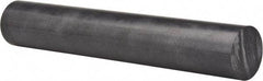 Made in USA - 1' Long, 3" Diam, Polycarbonate Plastic Rod - Black - Caliber Tooling