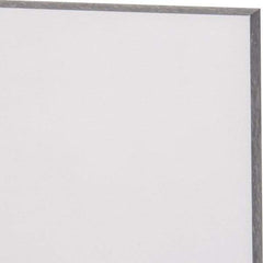 Made in USA - 1/2" Thick x 48" Wide x 8' Long, Polycarbonate Sheet - Abrasion Resistant Grade - Caliber Tooling